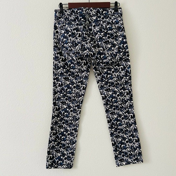 Tory Burch Blaire Floral Print Super Skinny Jeans - Picture 3 of 8
